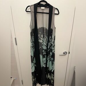 Pins & Needles Black and Green Sleeveless Maxi Dress